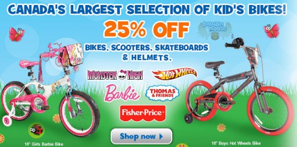 Toys R Us Canada: 25% Off Bikes, Scooters & Helmets Photo Toys R Us Canada: 25% Off Bikes, Scooters & Helmets