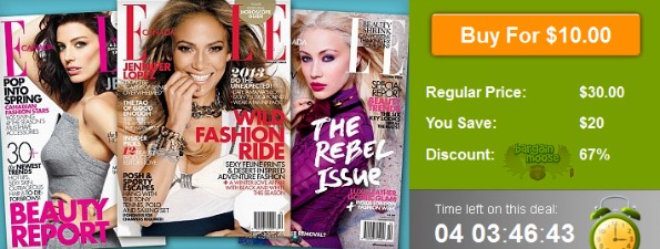 WagJag Canada: $10 For a 2 Year Subscription to ELLE Canada Magazine Photo WagJag Canada: $10 For a 2 Year Subscription to ELLE Canada Magazine