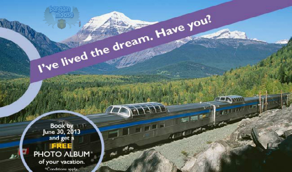 Via Rail Canada: Free PhotoInPress Photo Album With Your Booking ($50 Value) Photo Via Rail Canada: Free PhotoInPress Photo Album With Your Booking ($50 Value)