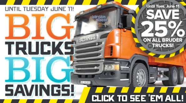 Mastermind Toys Canada: 25% Off Bruder Trucks