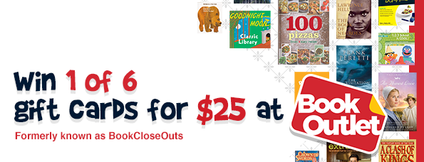 Bargainmoose Contest: Win 1 of 6 Gift Cards for $25 each @ Book Outlet Canada! Photo Bargainmoose Contest: Win 1 of 6 Gift Cards for $25 each @ Book Outlet Canada!