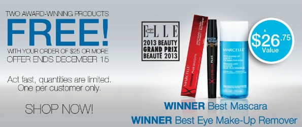 Marcelle Canada: 2 Products Free With $25+ Purchase