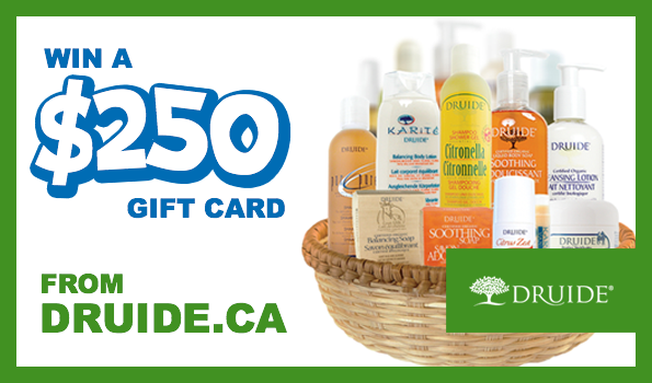 Bargainmoose Contest: Win a $250 Gift Card For Druide.ca, the Natural Skincare Store! (EXPIRED) Photo Bargainmoose Contest: Win a $250 Gift Card For Druide.ca, the Natural Skincare Store! (EXPIRED)