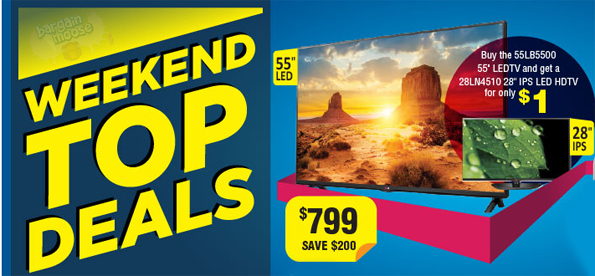 Get the LG 28” & 55 TV Bundle For Only $800 @ Canada Computers! Photo Get the LG 28” & 55 TV Bundle For Only $800 @ Canada Computers!