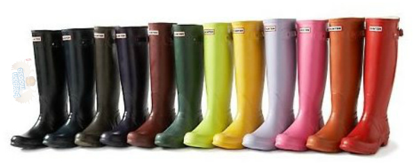 Glossy Black Original Hunter Wellies 85.00 56.45