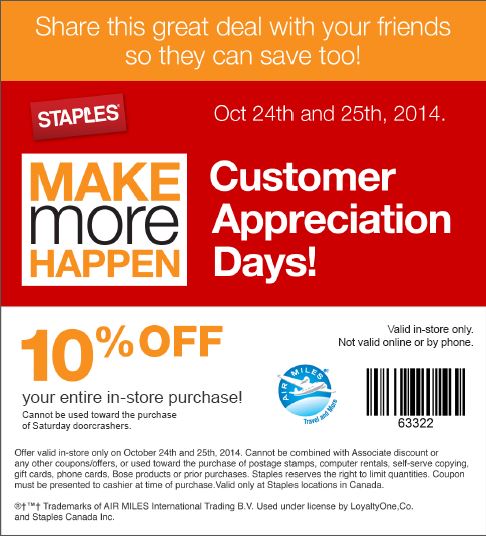 Staples laptop coupons canada