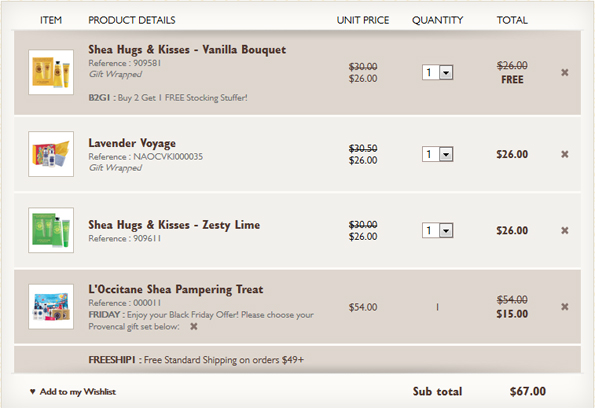 L’Occitane Canada: B2G1 Free Stocking Stuffers, GWP Codes, Free Shipping & STACKING DEALS! (E.g. $132 for $67!!) Photo L’Occitane Canada: B2G1 Free Stocking Stuffers, GWP Codes, Free Shipping & STACKING DEALS! (E.g. $132 for $67!!)