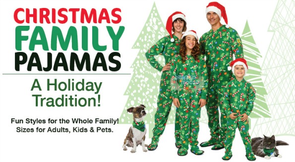 Summary: Matching family Christmas pajamas for mom, dad, and kids of all ages. Put them on Christmas Eve and open presents in them the next morning. We promise, you will treasure the pictures forever. They will also make great holiday photo cards!