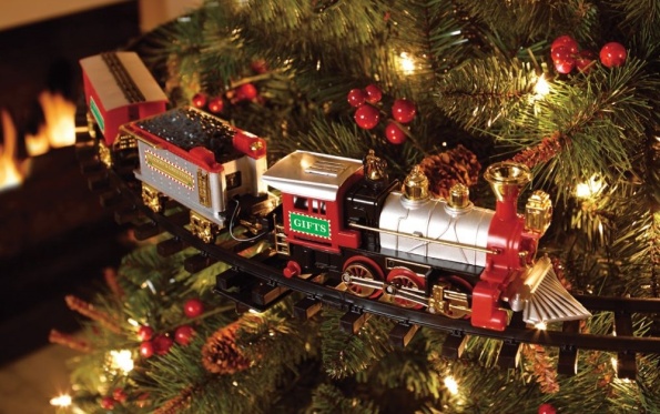 electric train for under christmas tree