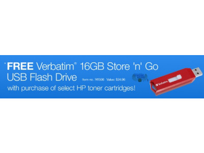 Staples Canada Coupons: Free 16GB Flash Drive With HP Toner Cartridges