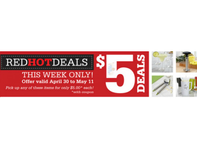 Kitchen Stuff Plus Coupon: Select Items $5 Each