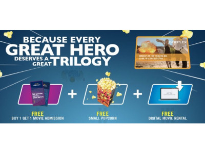 Cineplex Canada: 3 Free Gifts with $30 Gift Card Purchase 