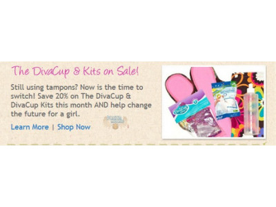 Lunapads Canada: 20% Off DivaCup & Kits