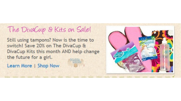 Lunapads Canada: 20% Off DivaCup & Kits