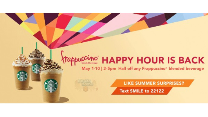 Starbucks Canada: 50% Off All Frappuccinos