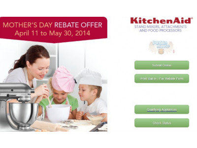 KitchenAid Canada Mail In Rebate For Stand Mixers & Attachments Or Food Processors