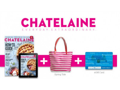 WagJag Canada: 1 Year Chatelaine Subscription, $10 Chapters Gift Card & Tote for $25