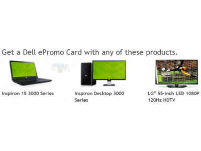 Dell Canada: Bonus eCards with Select Electronics 