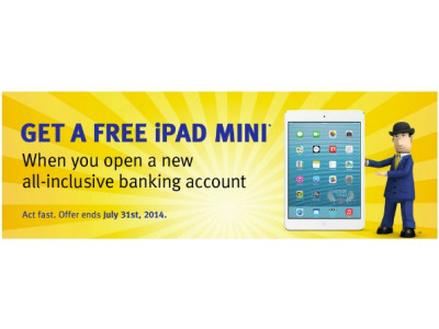Royal Bank Canada: Free iPad Mini