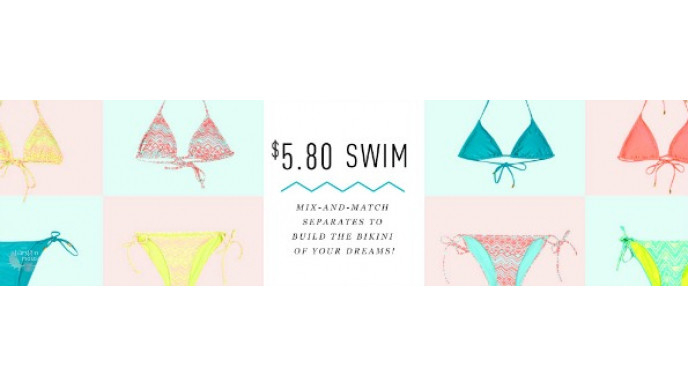 Forever21 Canada: Swim Pieces Only $5.80