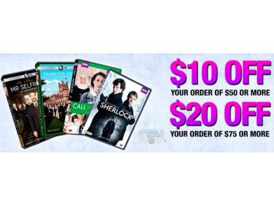 BBC Canada Shop: $10 off $50, $20 off $75 