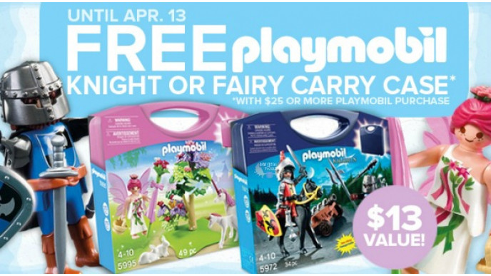 Mastermind Toys: Free Knight Or Fairy Case With $25 Playmobil Purchase