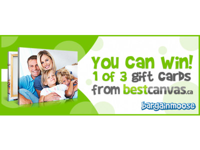 Bargainmoose Contest: Win 1 of 3 Gift Cards to Create Your Own Photo on Canvas From Best Canvas Canada ($250 value)! (CLOSED)