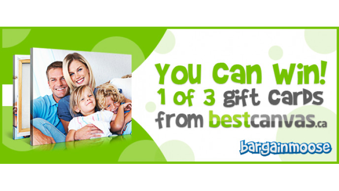 Bargainmoose Contest: Win 1 of 3 Gift Cards to Create Your Own Photo on Canvas From Best Canvas Canada ($250 value)! (CLOSED)