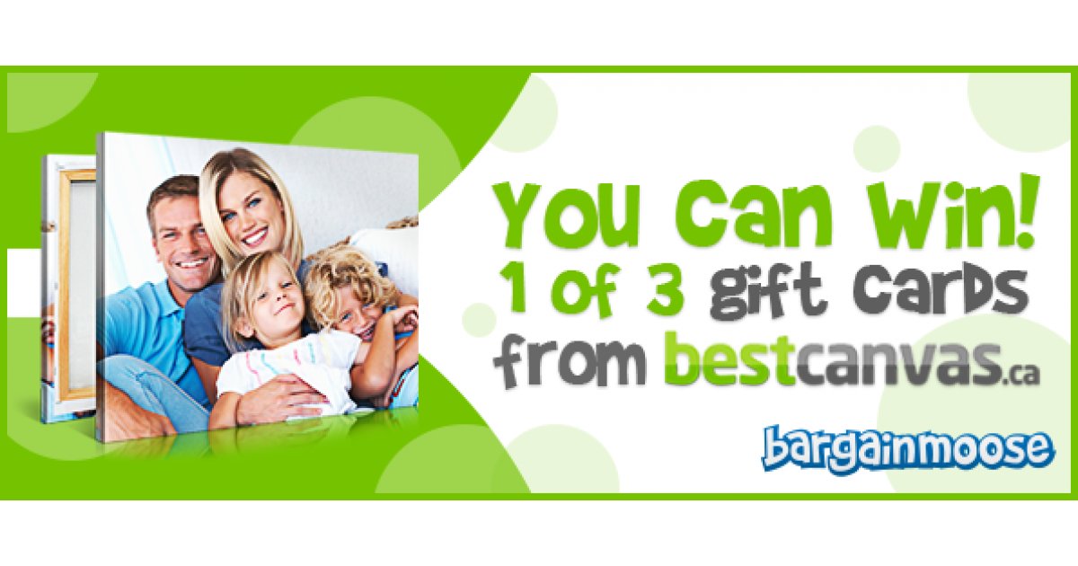 Bargainmoose Contest Win 1 of 3 Gift Cards to Create Your Own Photo on