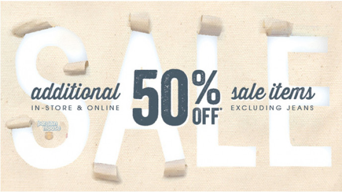 Bootlegger Canada: Extra 50% Off Sale Items (+ $2 Shipping Code)