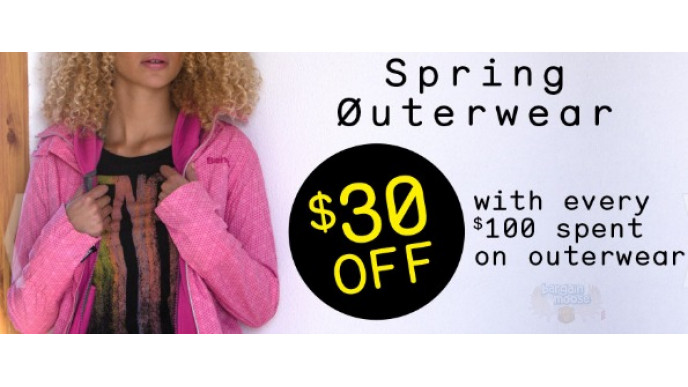 Bench Canada: $30 Off Every $100 Spent on Outerwear