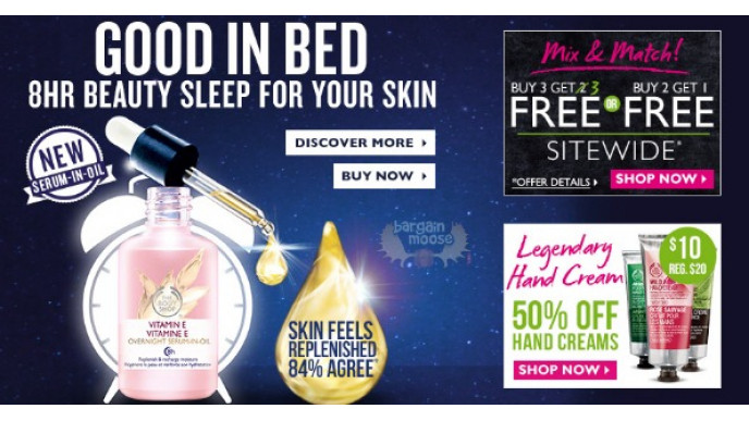 The Body Shop Canada: Mix & Match Buy 3 Get 3 Free, Buy 2 Get 1 Free  (Expired)