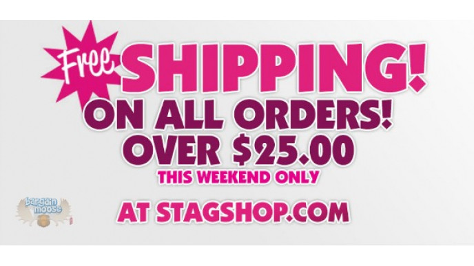 Stag Shop Canada: Free Shipping On $25 This Weekend & Free Gifts With Purchase