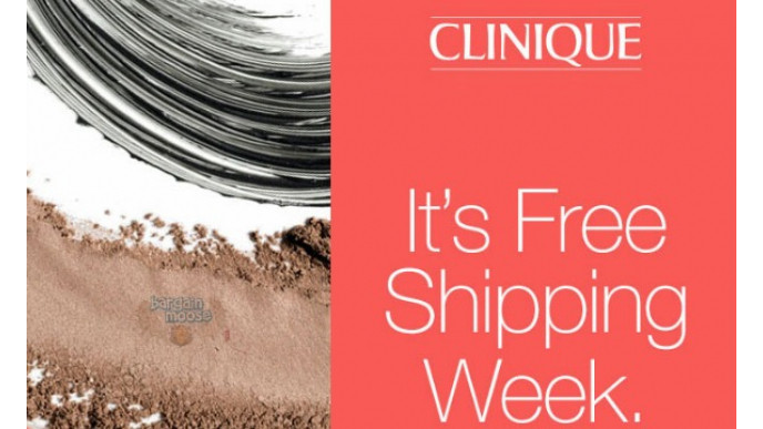 Clinique Canada: Free Shipping Week