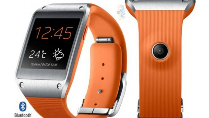 orange samsung smartwatch