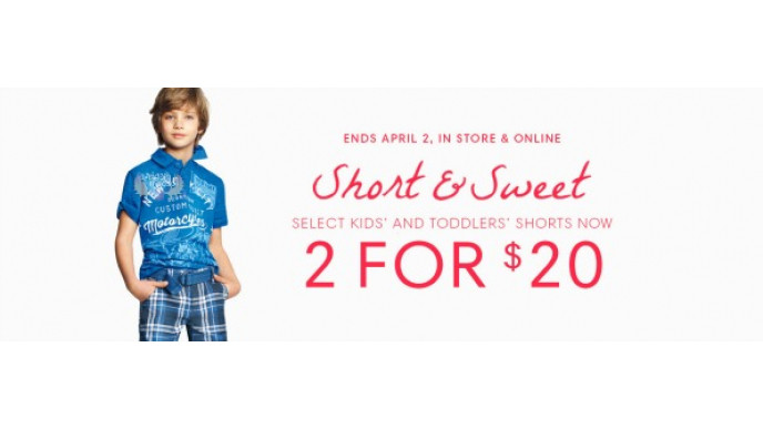 Joe Fresh Canada: Kids & Toddler Shorts 2 For $20 