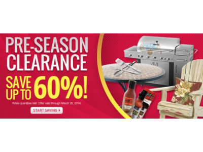 Lowes Canada: Pre Season Clearance Sale up to 60% Off 