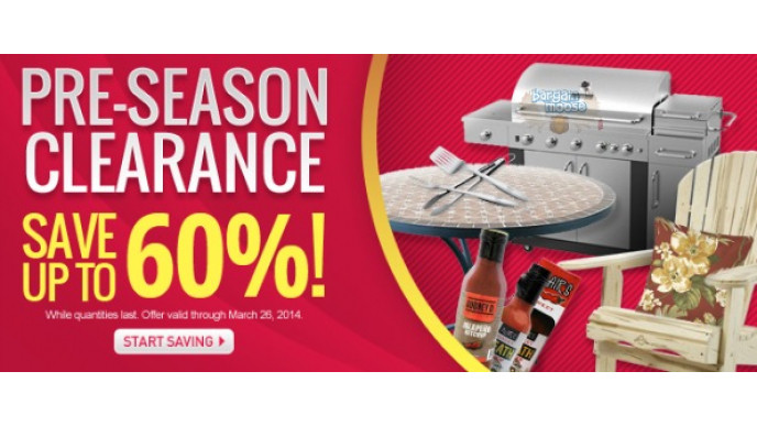 Lowes Canada: Pre Season Clearance Sale up to 60% Off 