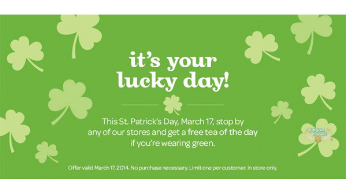David's Tea Freebie: Wear Green On March 17th To Get A Free Tea Of The Day