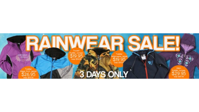 Please Mum Canada: 30% Off All Rainwear Plus Another 20% Off