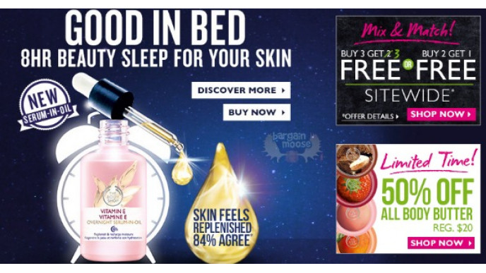 The Body Shop Canada: Buy 3 Get 3 Free & a Free Shipping Deal