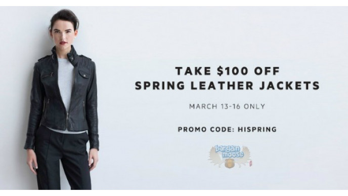 Danier Leather Canada Promo Code: $100 Off Leather Spring Jackets