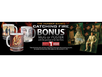 Walmart Photo Centre Freebie: Free Catching Fire Poster Or Mug With Purchase Of 60 Prints