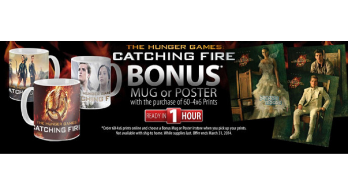 Walmart Photo Centre Freebie: Free Catching Fire Poster Or Mug With Purchase Of 60 Prints