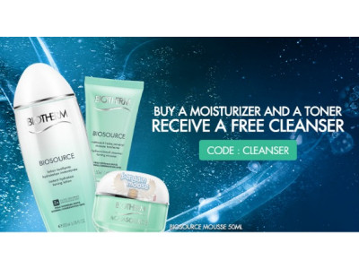 Biotherm Canada Promo Code: Free Cleanser & Samples with Purchase 