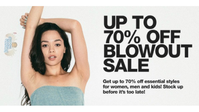 American Apparel: Up to 70% Off Blowout Sale