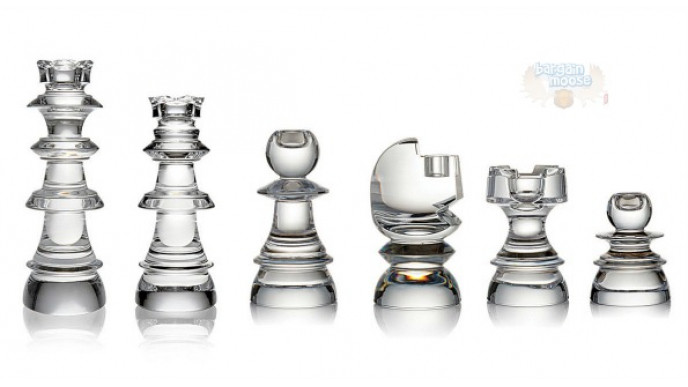 The Bay Canada: Rogaska Chess Piece Candlesticks $20 (Save $45)