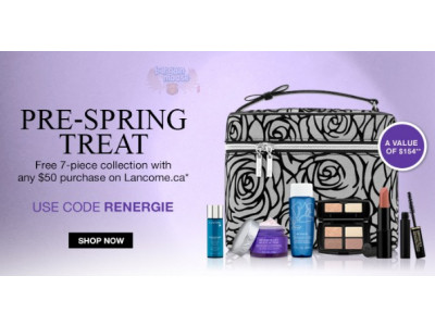 Lancome Canada Promo Code: Free Spring Gift with $50+