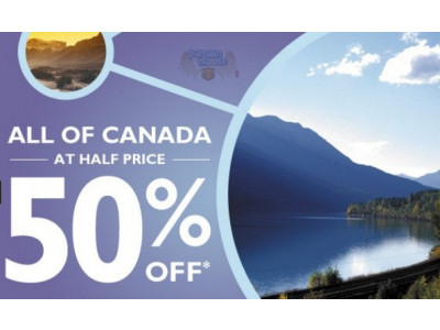 Via Rail Canada: Travel Half Price Anywhere in Canada 