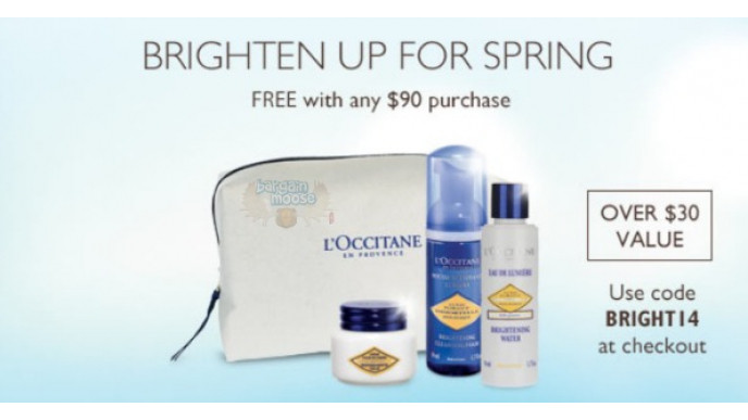 L'Occitane Canada Promo Code: Free Brightening Skincare Collection with $90+